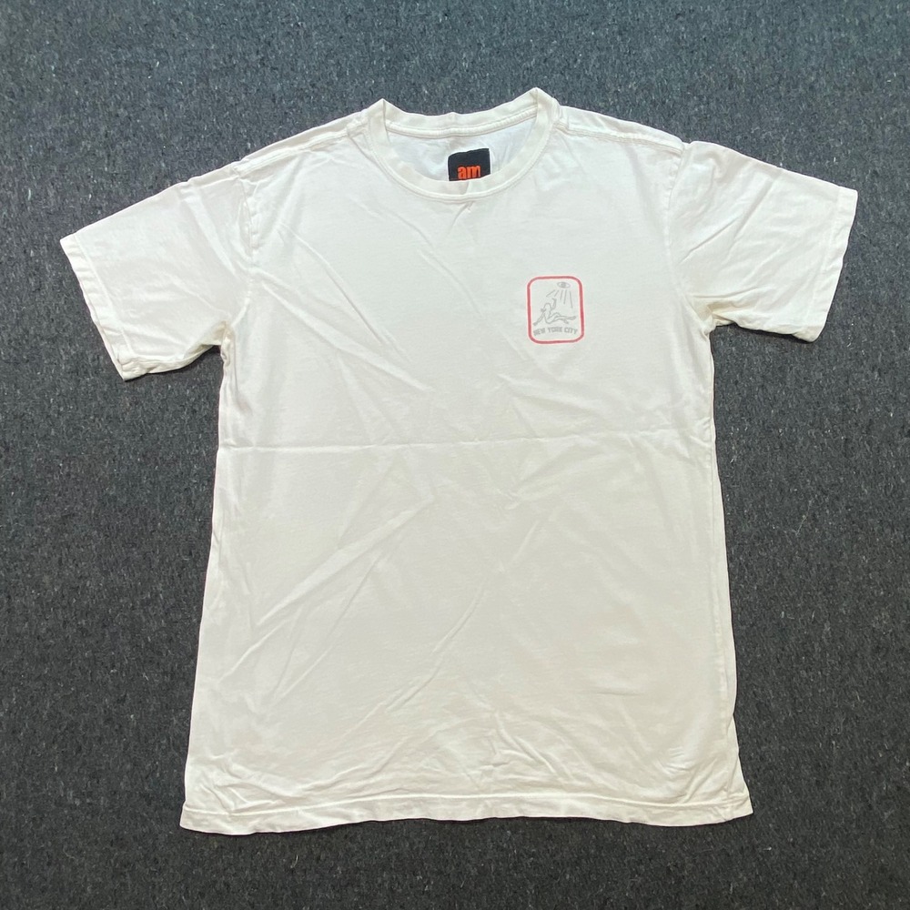 Alltimers NYC Skateboarding Mens Size M White Graphic Short Sleeve‎ T-Shirt